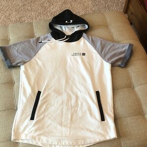 Under Armour Black, White, and Gray Hoodie